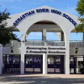 front view of Sebastian River High School Sebastian Florida